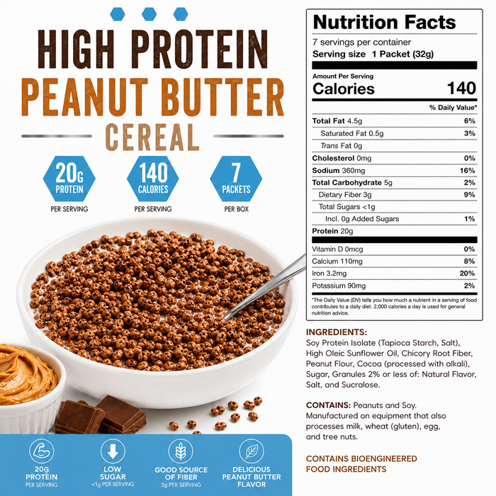 Fit Wise CRISPY Chocolate Peanut Butter Cereal