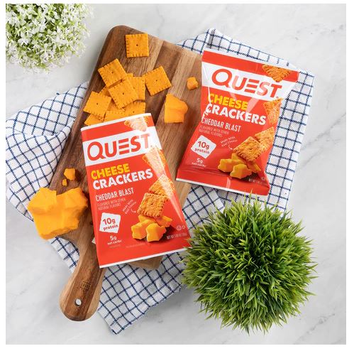 QUEST Cheddar Cheese Protein Crackers