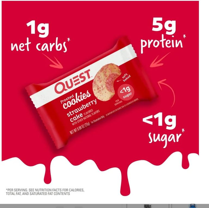Quest Frosted Strawberry Cake