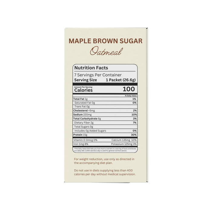 Fit Wise Maple Brown Sugar Oatmeal