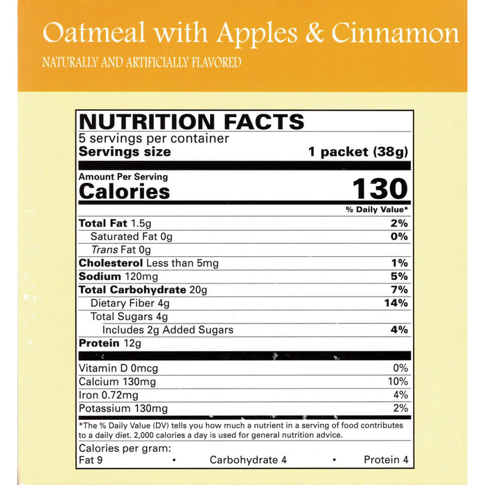 DPTG Apple Cinnamon Oatmeal Box