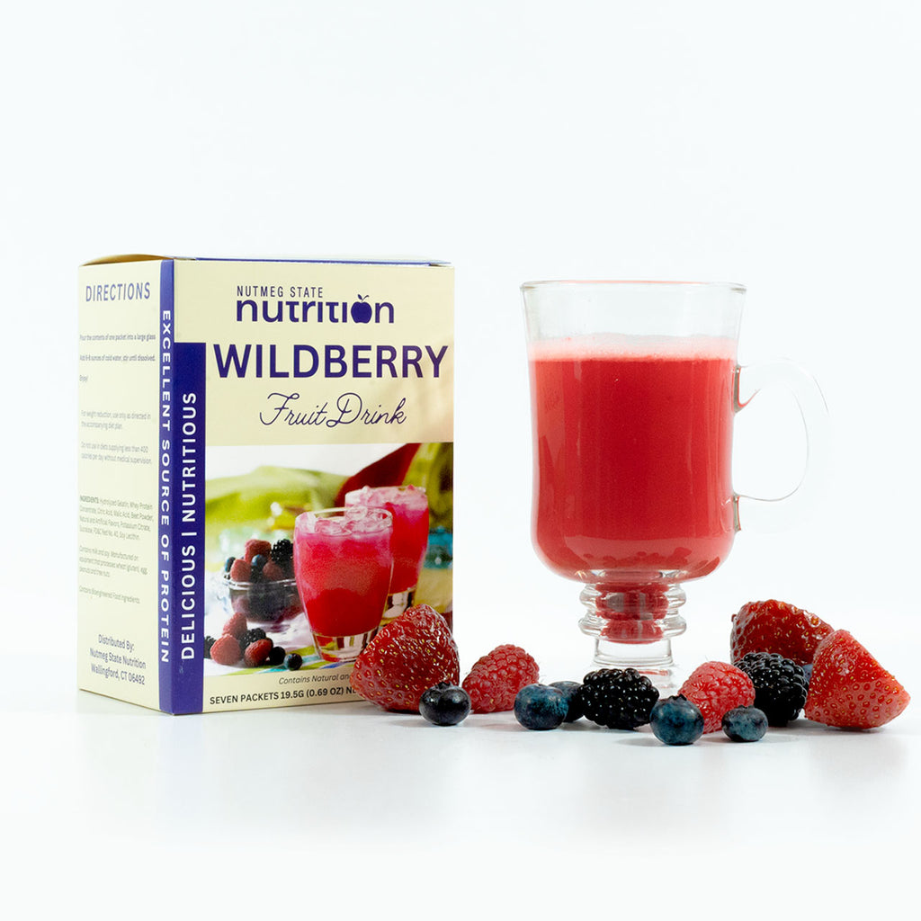 Fit Wise Wild Berry Fruit Drink Box | Wild Berry Protein Drink Mix