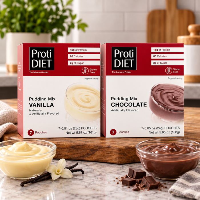 Proti Diet Pudding Bundle : Chocolate and Vanilla (14 Servings)