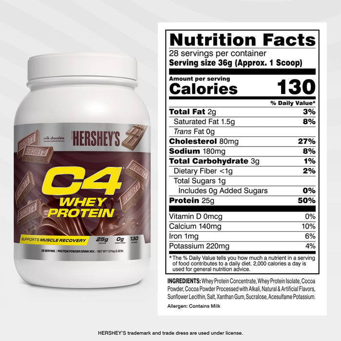 C4 Hershey's Chocolate 2lb Whey Protein