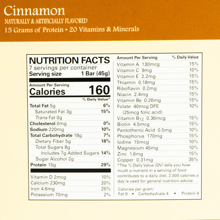 DPTG Crisp and Crunch Cinnamon Bar