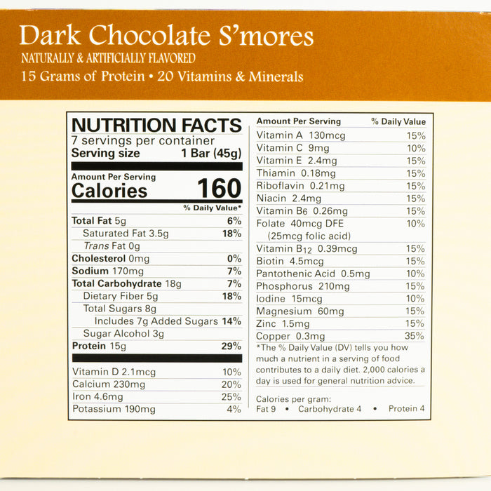 DPTG Crisp and Crunch Dark Chocolate Smores Bar