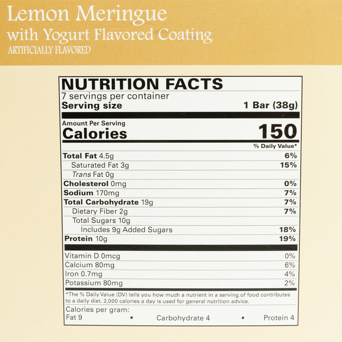DPTG Lemon Meringue Yogurt Bar