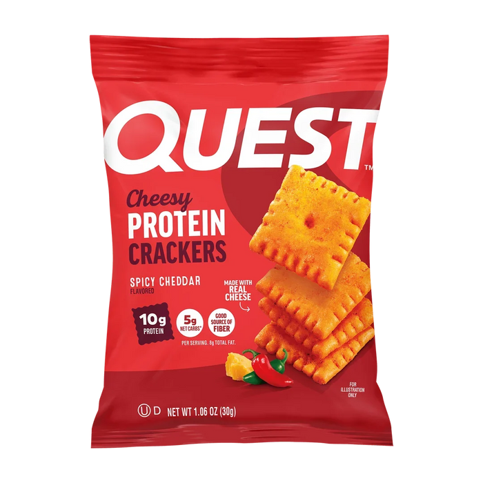 Quest Spicy Cheddar Cheese Crackers - 1.55oz Bag