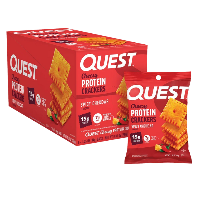 Quest Spicy Cheddar Cheese Crackers - 1.55oz Bag