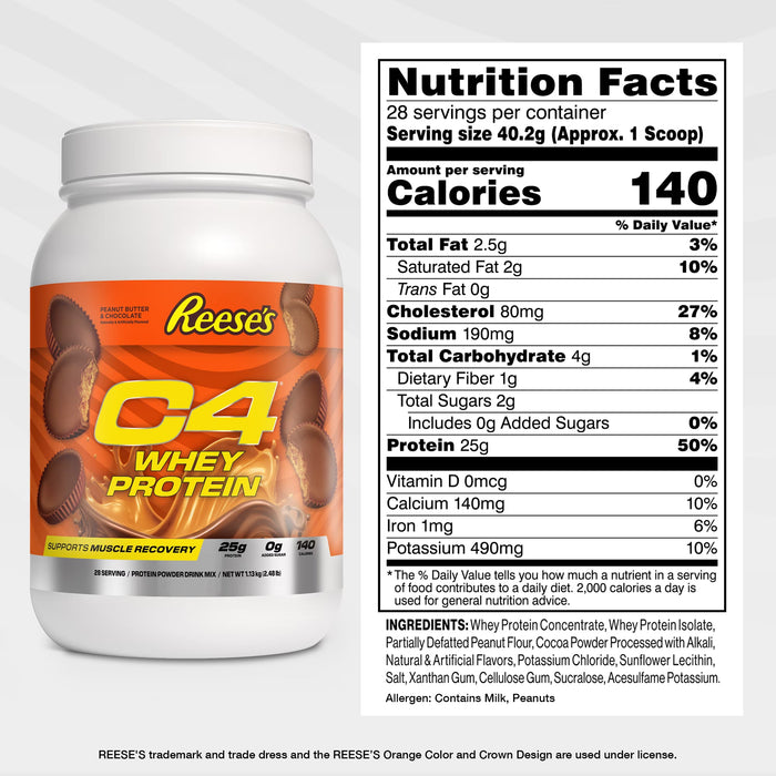 C4 Reese's 2lb Whey Protein