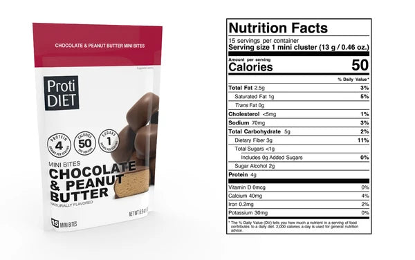 ProtiDiet Chocolate Peanut Butter Bar Bites
