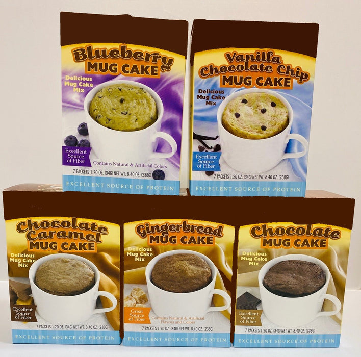 Fit Wise- 5 Box Mug Cake Bundle (Includes All Flavors of Mug Cakes)