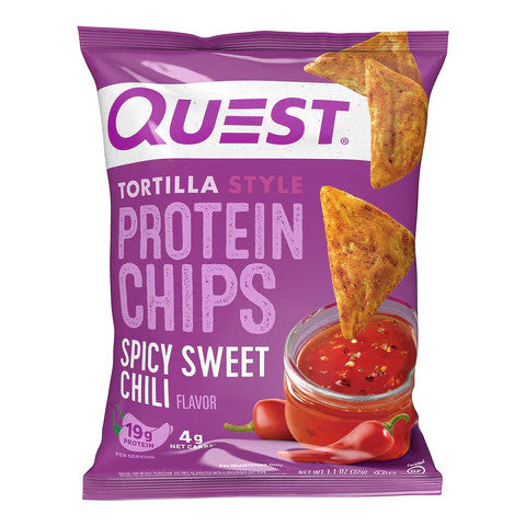 QUEST Tortilla Style Protein Chips Spicy Sweet Chili