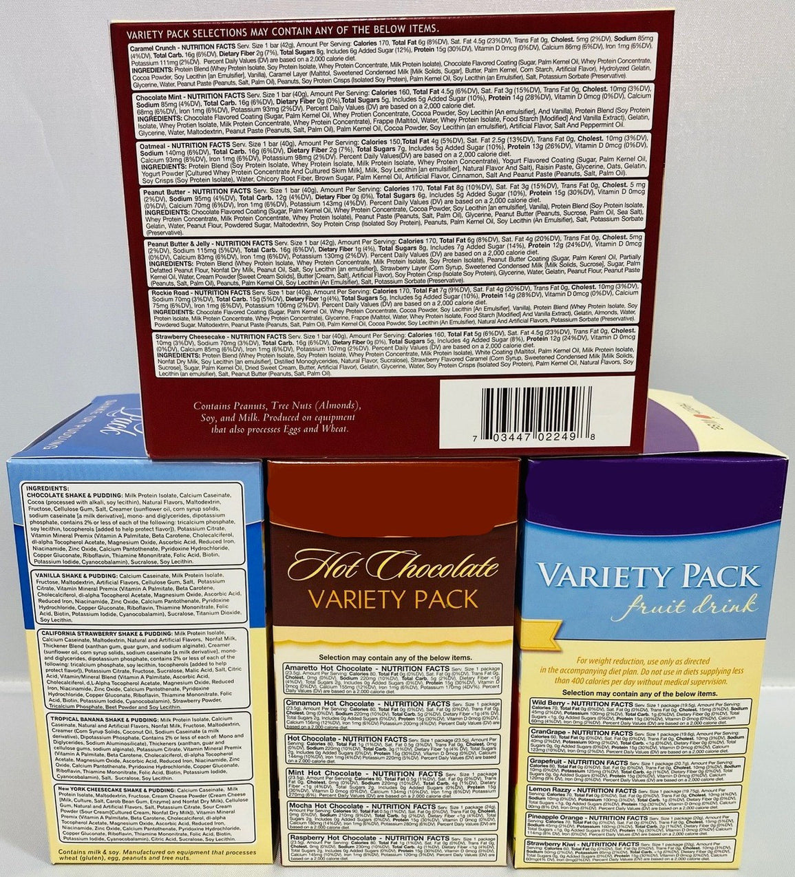 Healthwise Variety Starter Bundle Protein Bars & Drinks 4 Pack