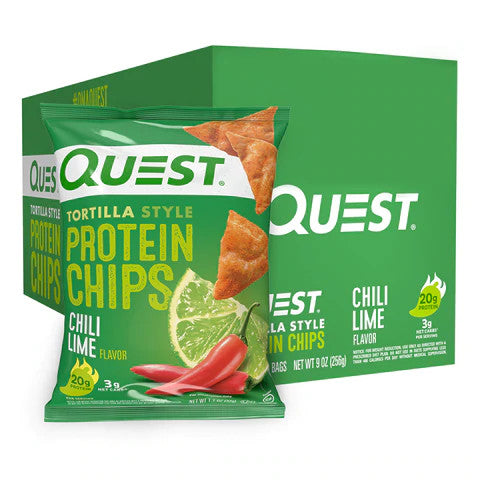 QUEST Tortilla Style Protein Chips Chili Lime