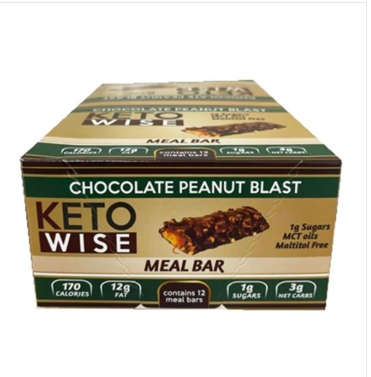 Keto Wise Chocolate Peanut Blast Bar - 1 Box