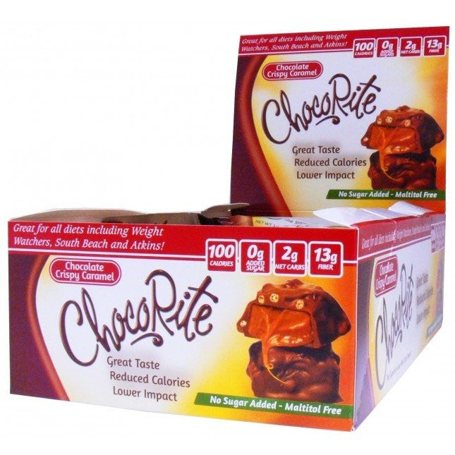 Box of 16 ChocoRite Chocolate Crispy Caramel Bar