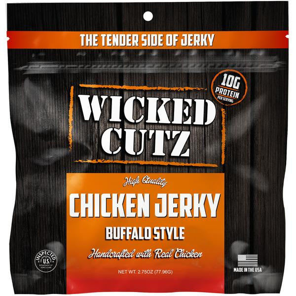 Wicked Cutz Buffalo Style Chicken Jerky (3 Servings)